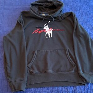 Polo by Ralph Lauren Black and Red Hoodie Sweater